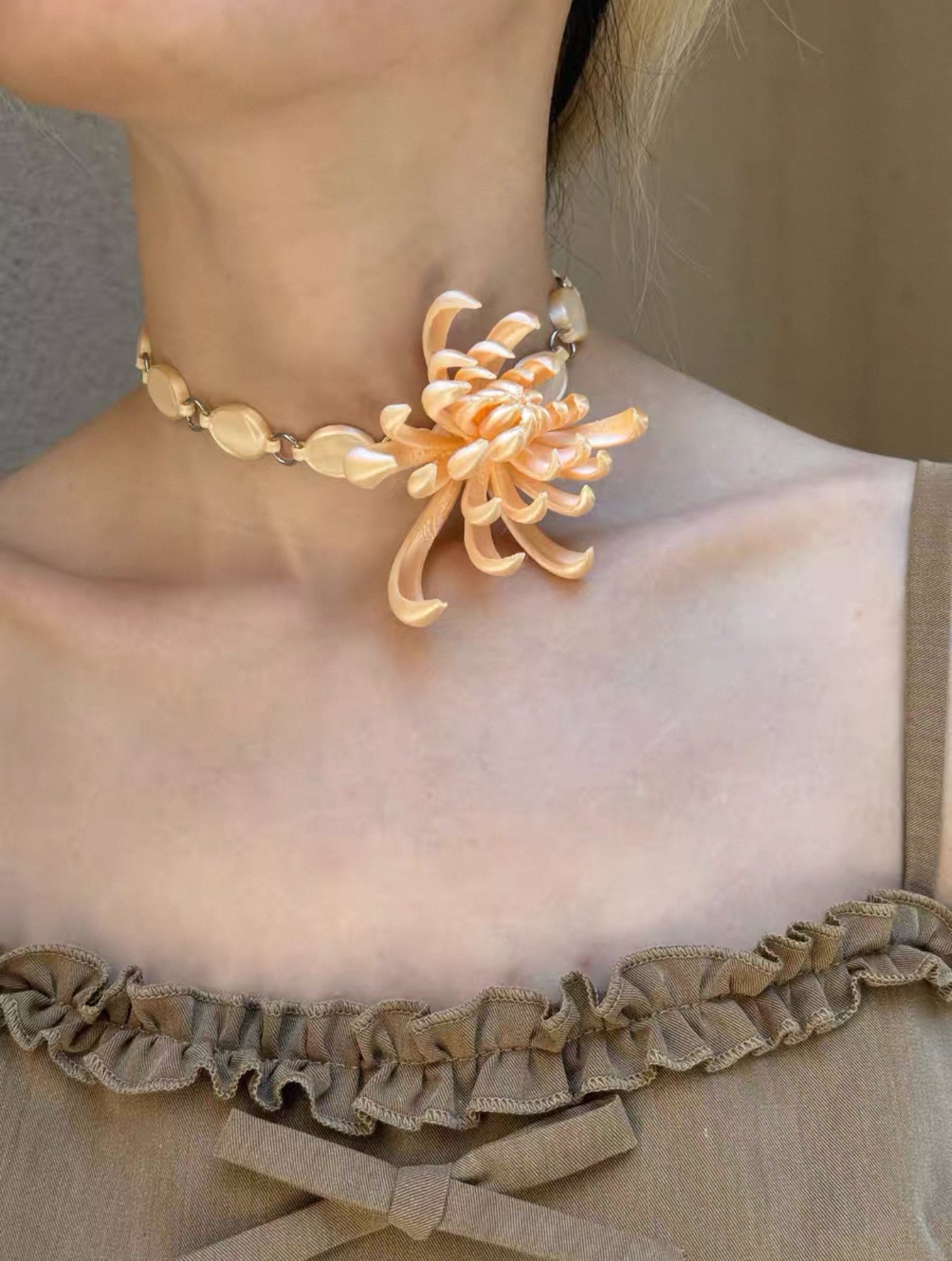 Floral Choker Necklace
